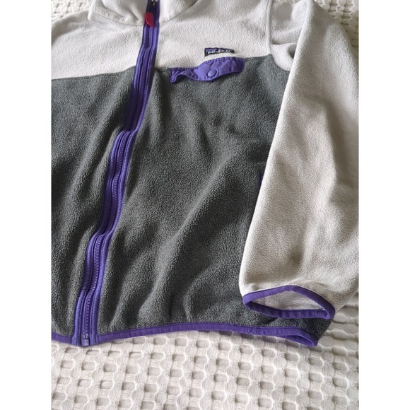 Patagonia Synchilla Snap T Full Zip Fleece Jacket Women's Size Large Color Block - Picture 3 of 13